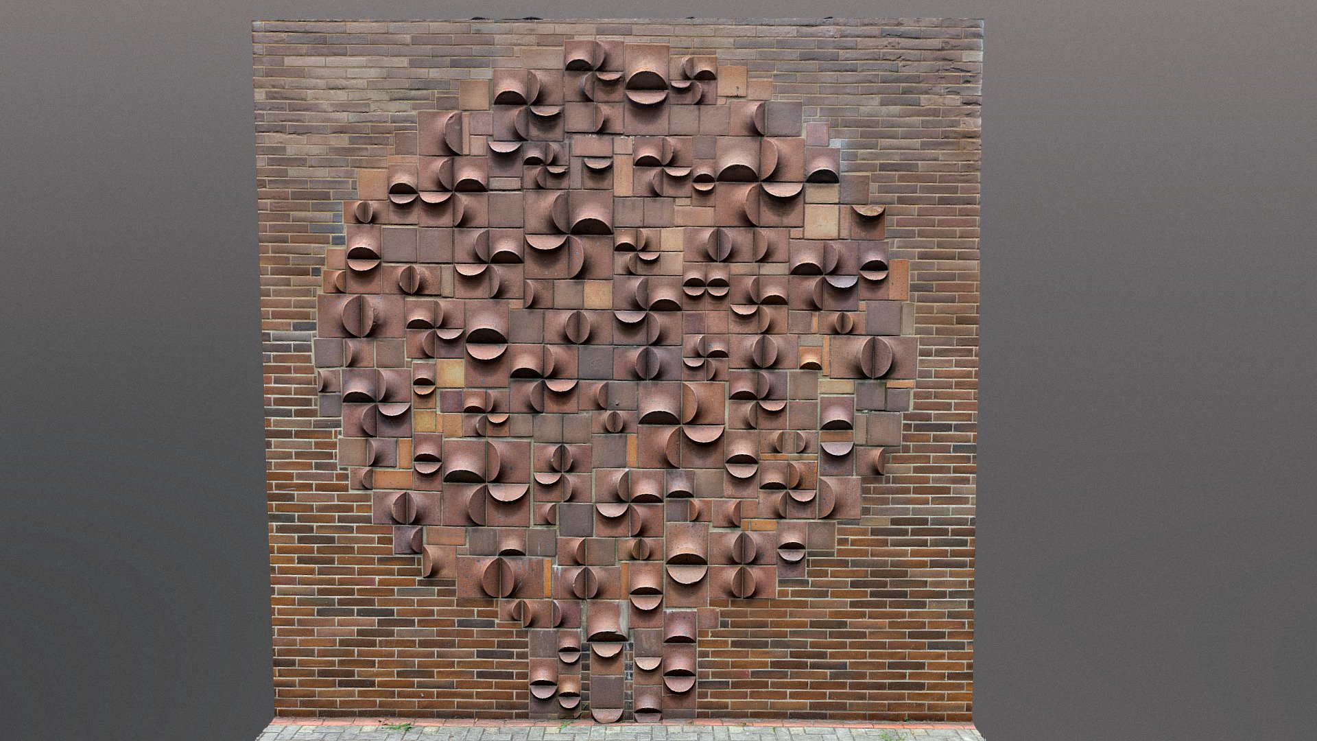 Ceramic mosaic relief, Stříbrnická school