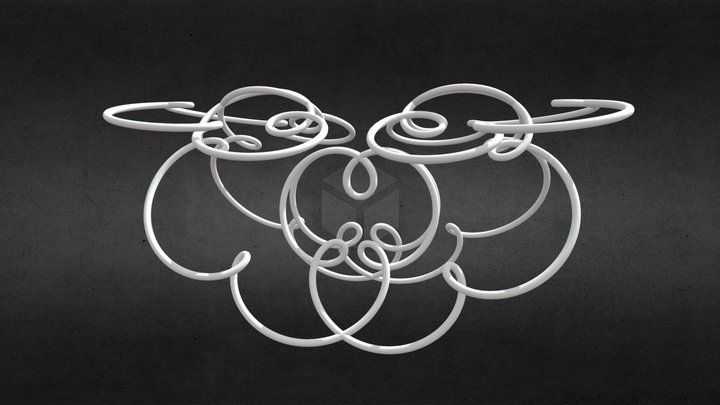 Random 3D curve (V4_360) 3D Model