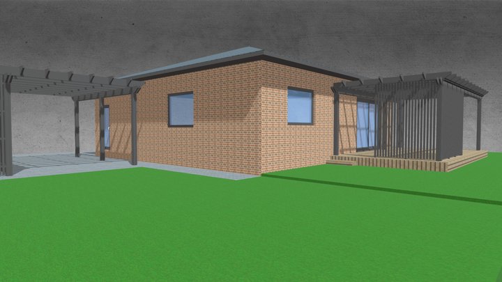 Carportas Ir Stogine 3D Model