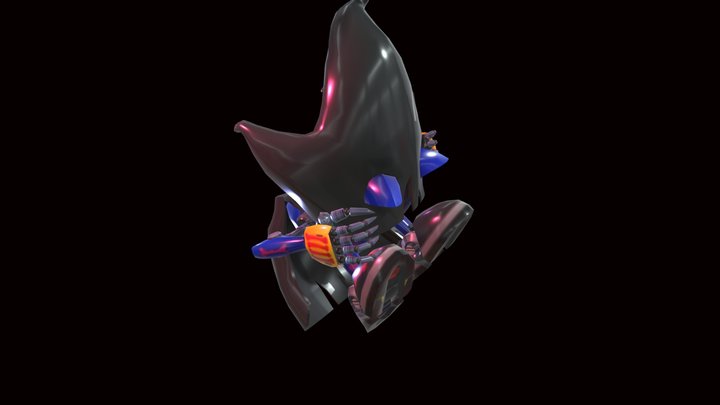 Metal Sonic_ Reaper_ Spin_ Anim 3D Model