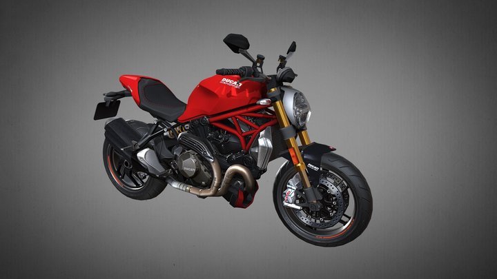 Ducati Monster 1200, Low res 3D Model