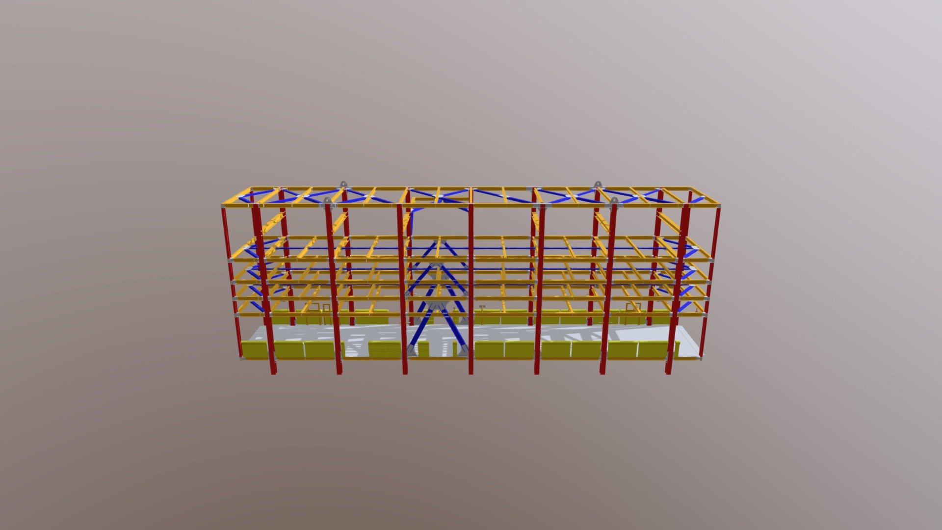 P68 Top Side M17 Central Pipe Rack Area3 STR - 3D model by Marcio ...