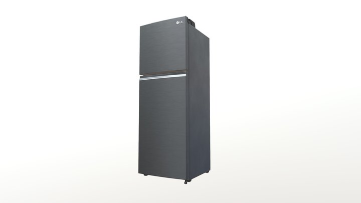 Fridge LG 243L Top Mount Stainless Steel 3D Model