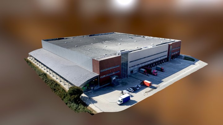 Warehouse in Gliwice`s harbor 3D Model