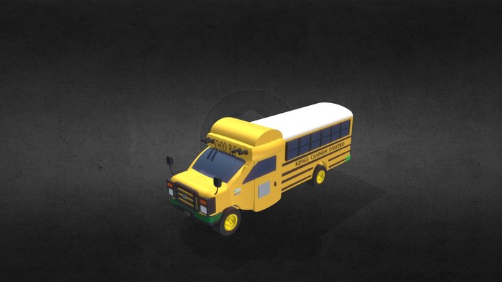 TinkerCad School Bus 3D Model