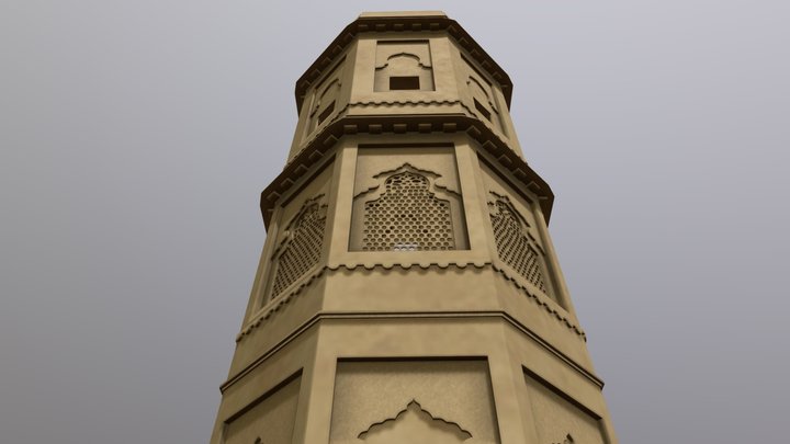 Amber Fort Tower 3D Model
