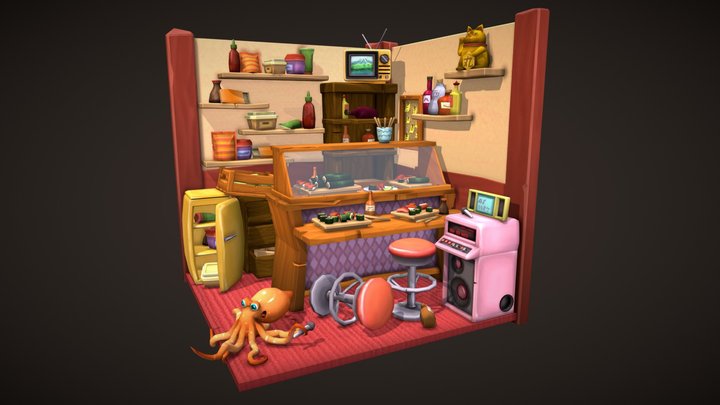 DAE Crib - "Sayonara Sashimi" 3D Model