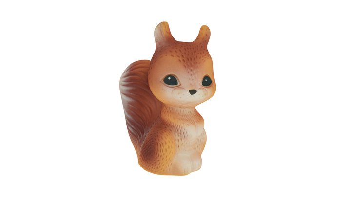 A Squirrel, A Toy 3D Model