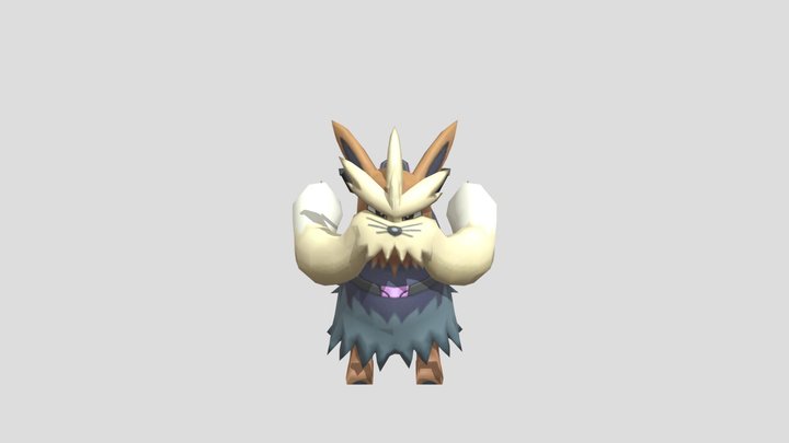 3DS - Pokemon Sun Moon - Stoutland Search 3D Model