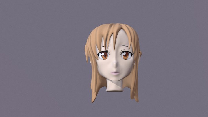 Yuuki Asuna - Sword Art Online Free 3D Model by ilham45