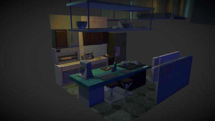 Korra_KitchenFinal_Lighting_Final 3D Model