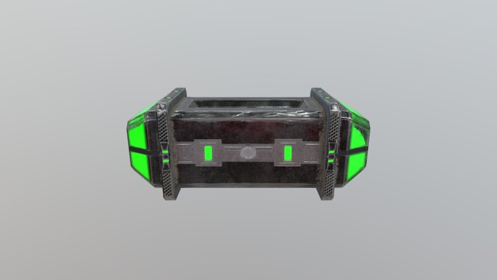 Scifi Crate 3D Model