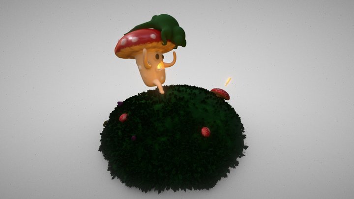 Mushfrog 3D Model