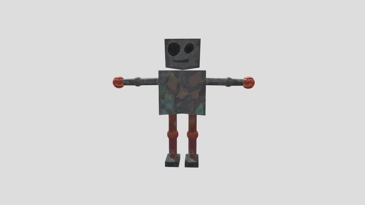 Robot 1 - R2 de Media para Videojuegos 3D Model