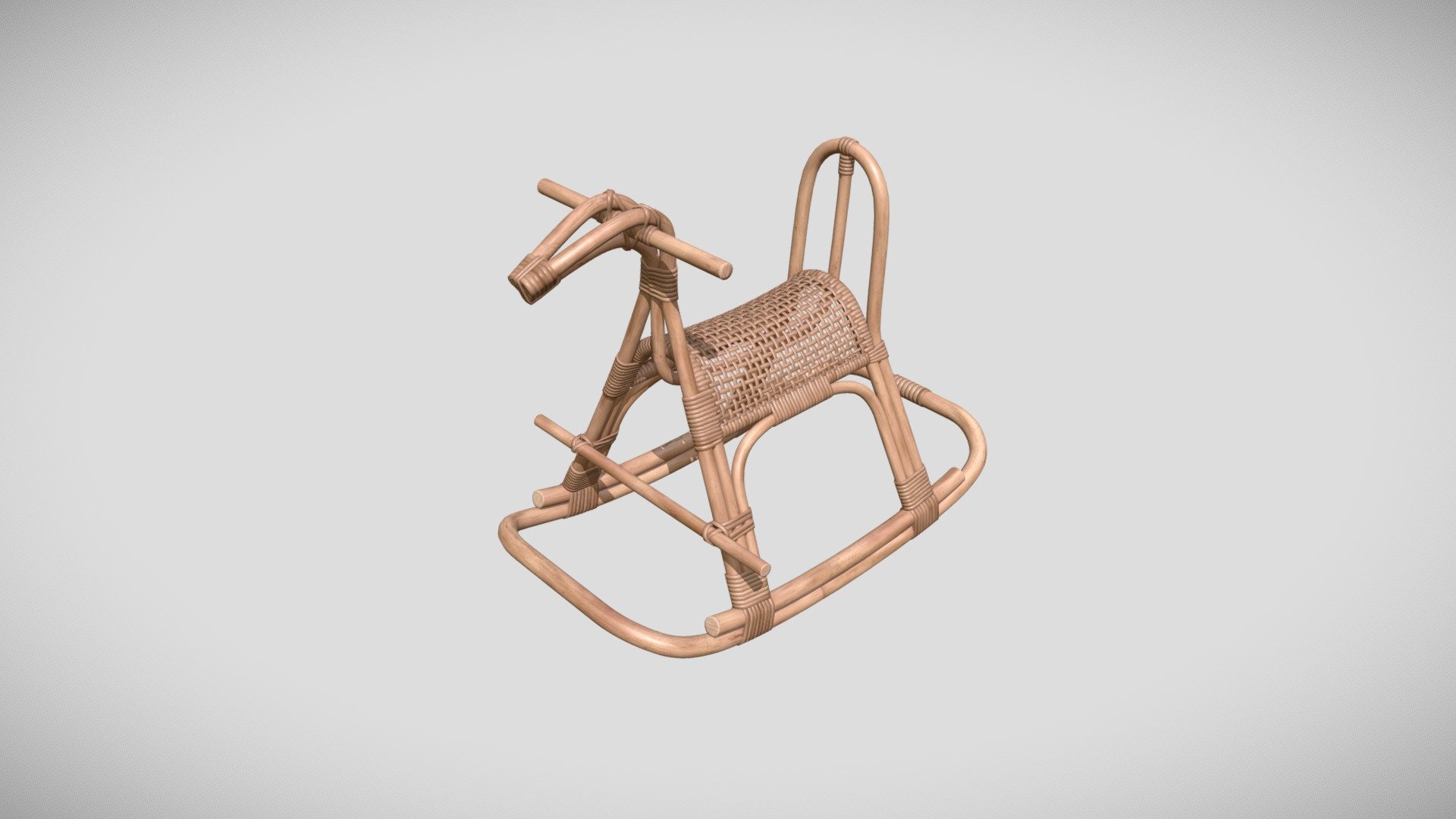Children_s_Rattan_Rocking_Horse - 3D model by 3d.cubic [9c54ebd ...