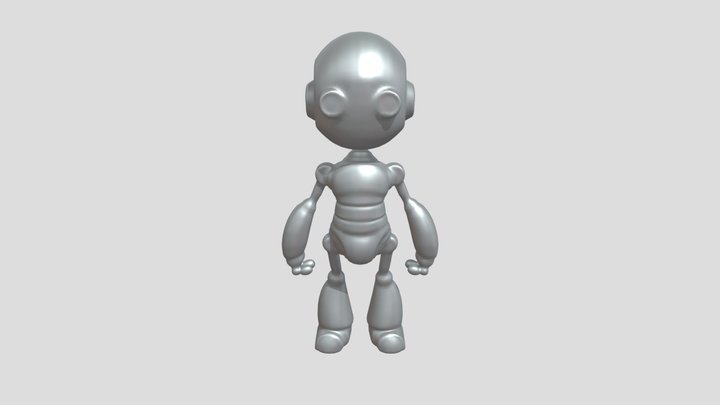 cartoon robot character 3D Model