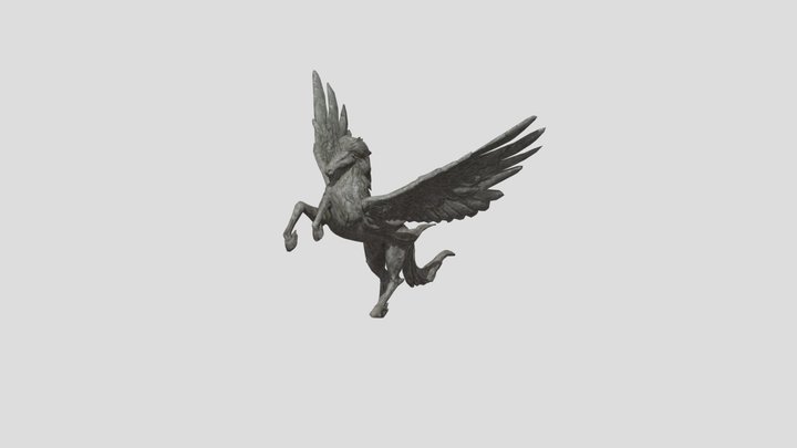 Pegasus Statuete 3D Model