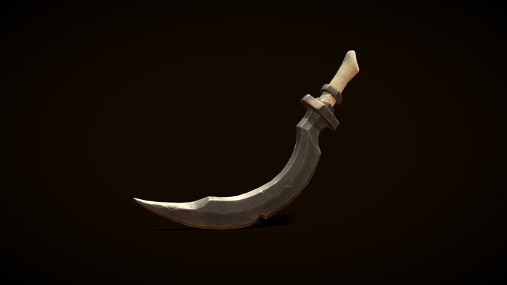 Bone Dagger 3D Model