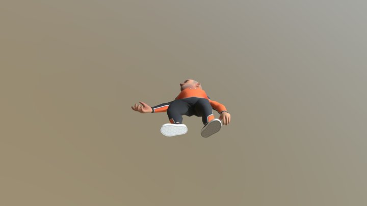 Getting up animation 3D Model