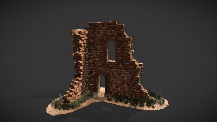 Sandstone Ruins 3D Model