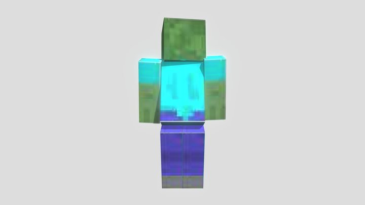 Better Minecraft Zombie 3D Model