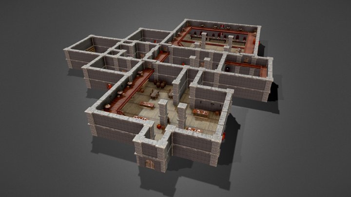 Medieval Tavern 3D Model