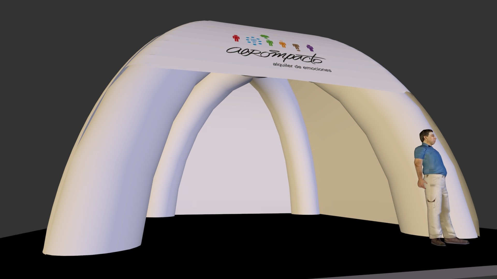 Carpa 8x8 con telones laterales