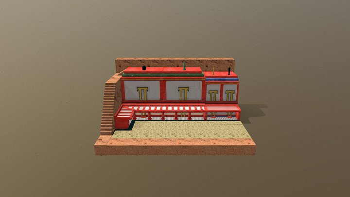 Ricostruzione Tombe Smurinas (Norchia) 3D Model