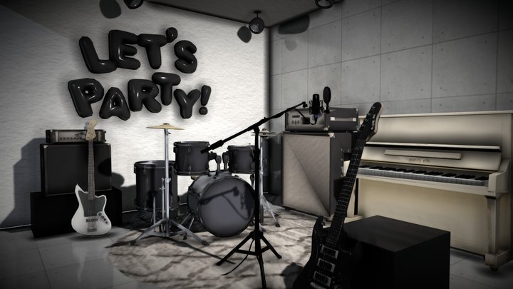music room club – Gratis 3D-model STL