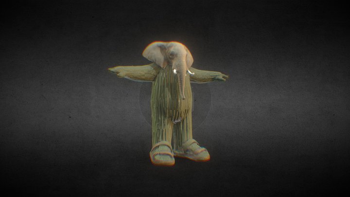 Lirili Larila (T-pose) 3D model 3D Model