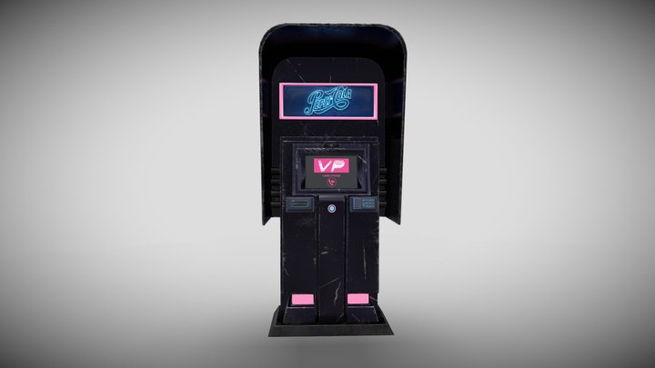 Video Phone Cyberpunk 3D Model
