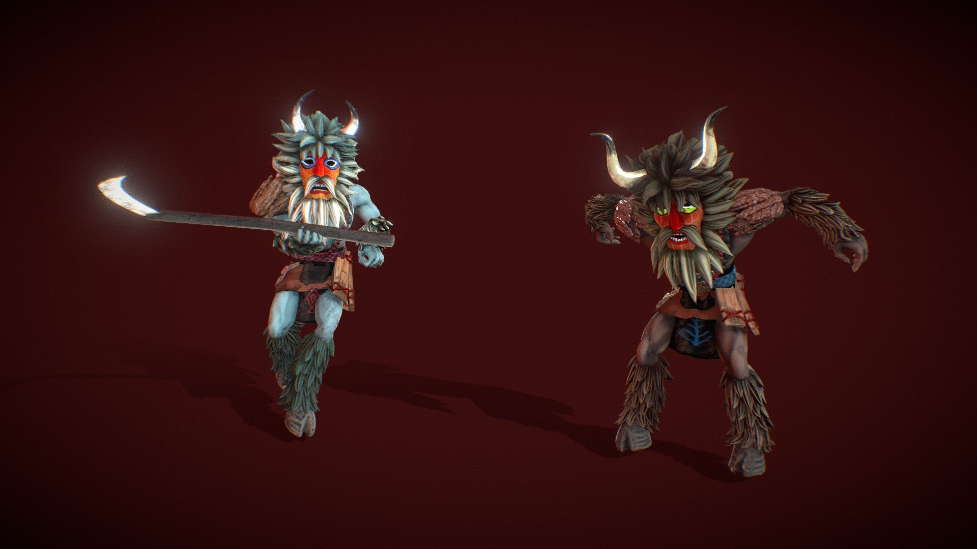 Ritual Warriors 3 & 4 - 3D model by neomorph [9c612c5] - Sketchfab