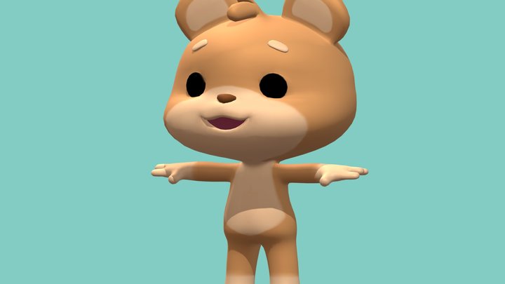 Rakuten bear - WIP 3D Model