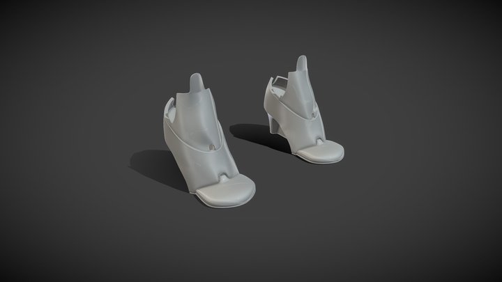 Robotic Female Shoes 3D Model