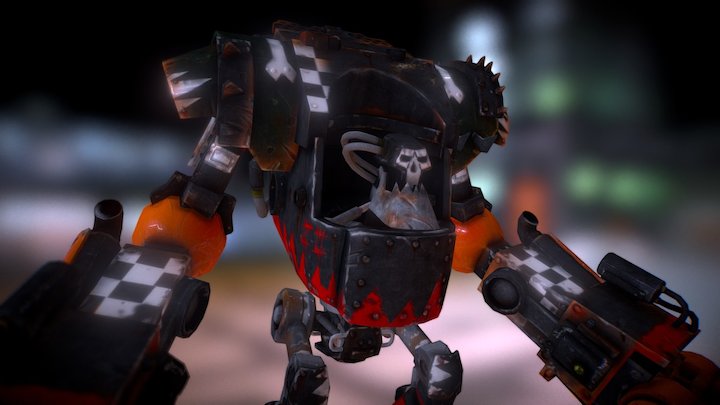 Warhammer Ork Mech 3D Model