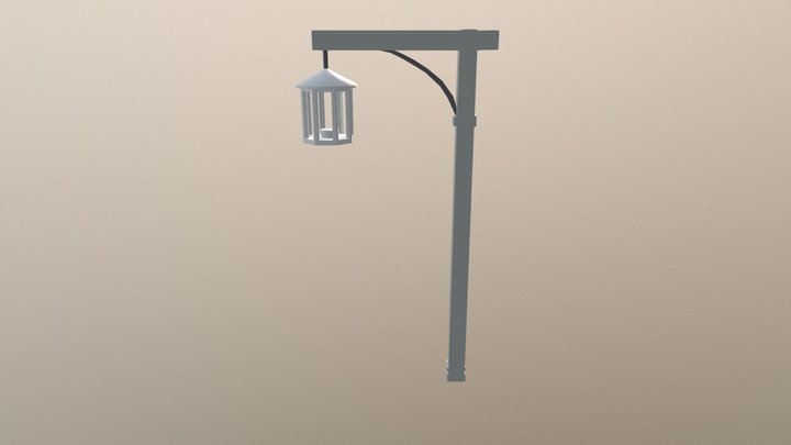 Wooden Lamp 3D Model