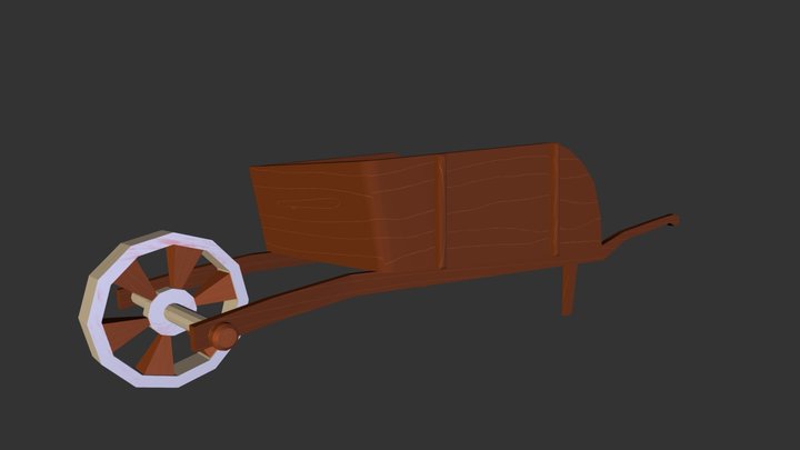 Wheel Barrow 3D Model