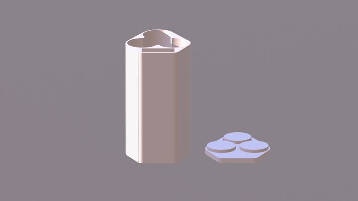 Batterij Houder 18650 Ver2 3D Model