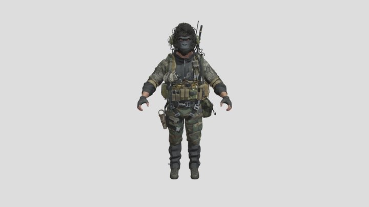 Jungle Fog Character (Free 3D Model) 3D Model