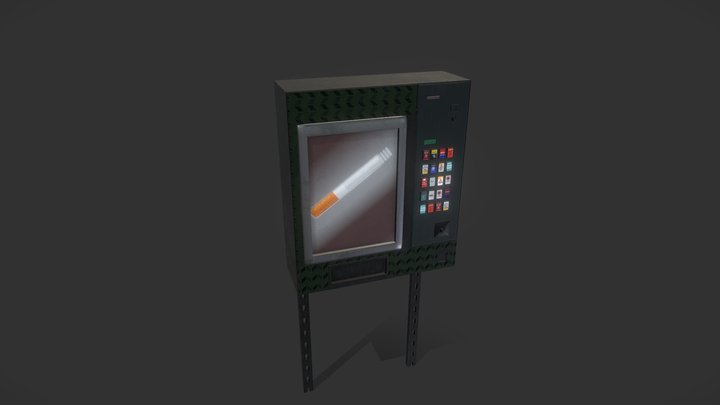 cigarette_machine_MetalRough 3D Model
