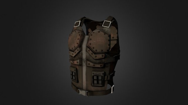 Combat Vest 02 3D Model