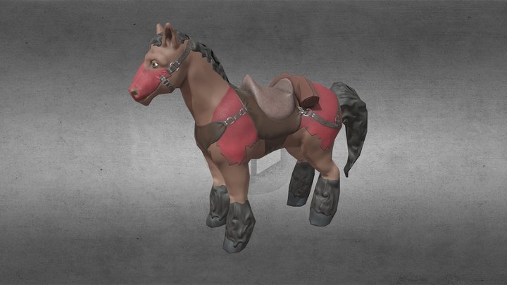 3d Horse low 3D Model