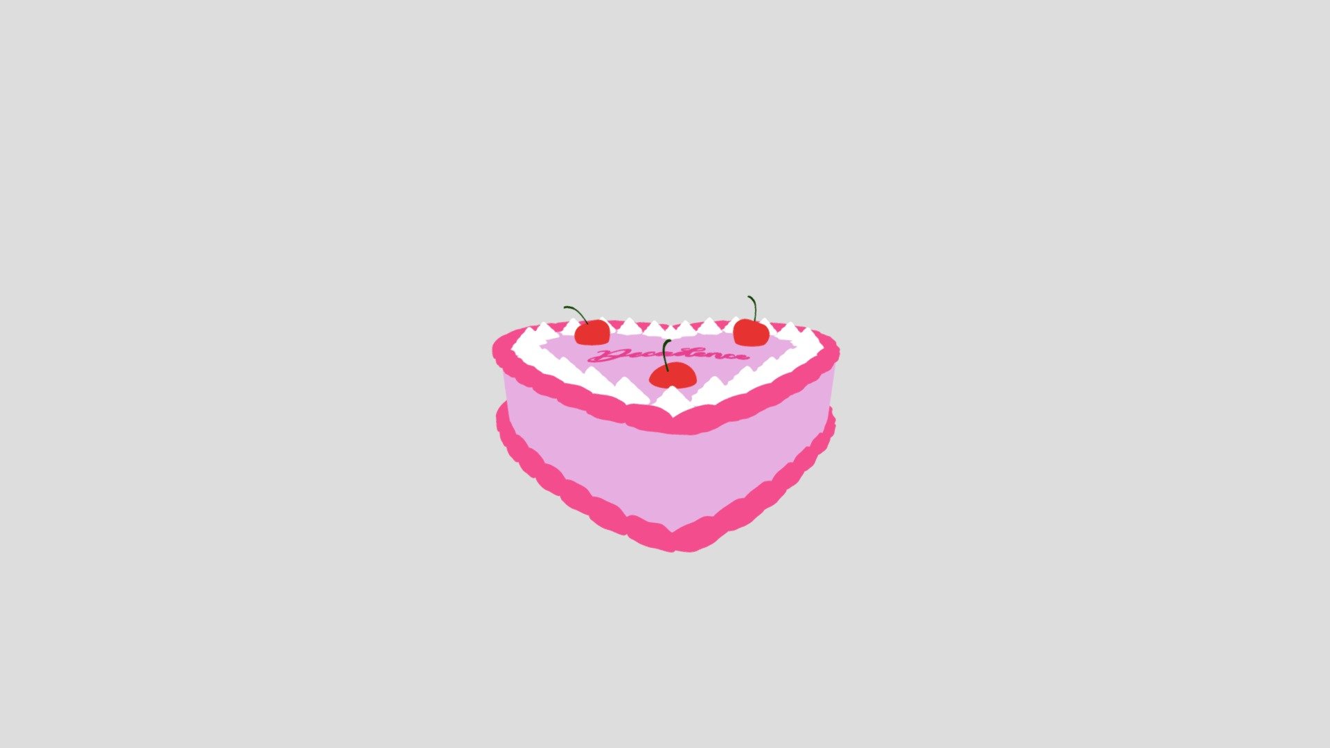 decadence heart cake