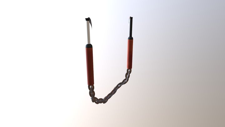 Double Blades Sickle 3D Model