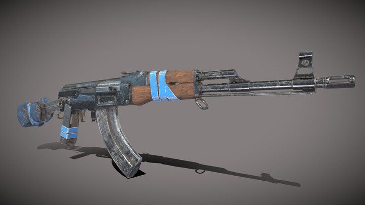 AK-47 -- Makeshift 3D Model