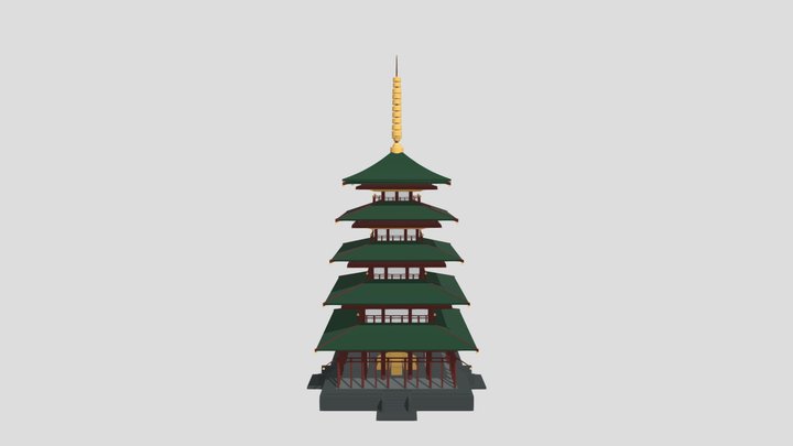 Japanese pagoda 3D Model