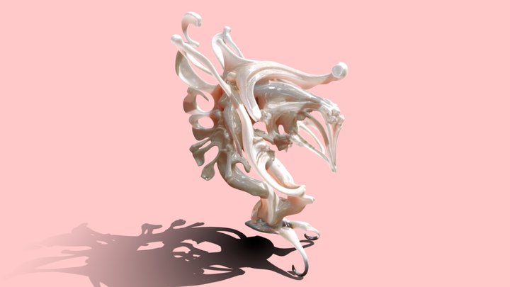「Dynamic Rorschach Forms」- Organic Shape 6 3D Model