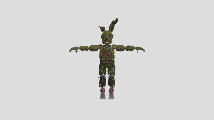 Fnaf Ar - Springtrap 3D Model