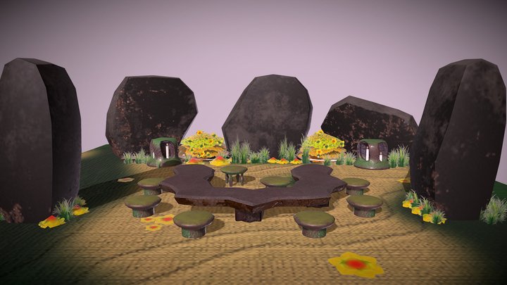 Stone scene 3D Model