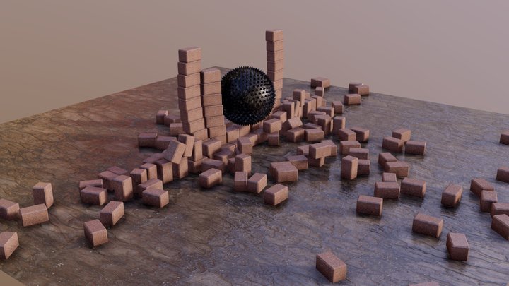 Bricks Physics Simulation – Modèle 3D gratuit STL